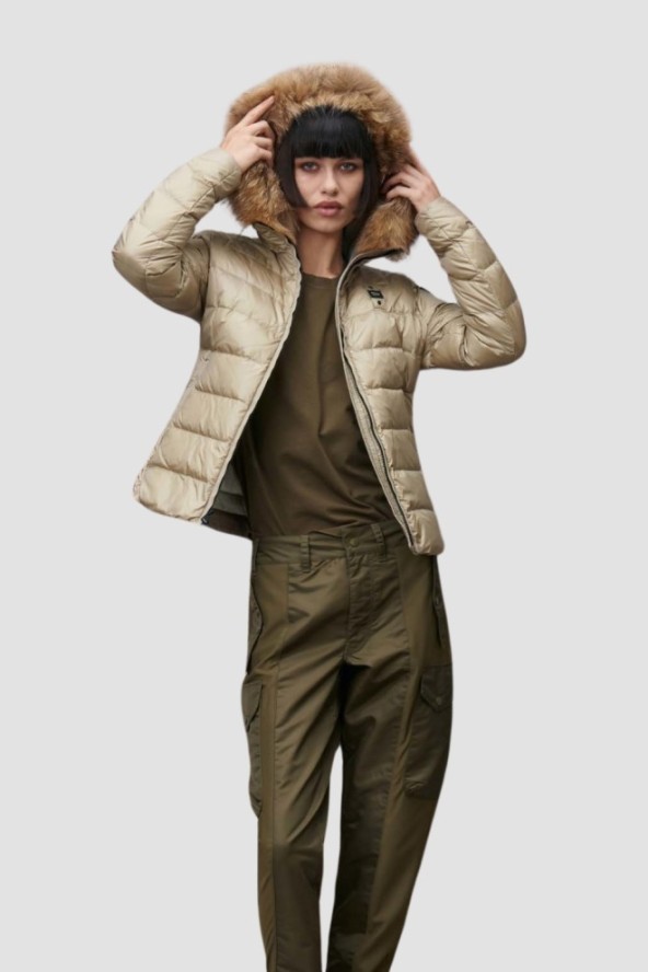 BLAUER Beżowa damska kurtka Arcadia Short Jackets, Rozmiar S