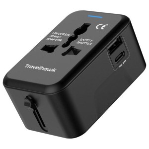 Uniwersalna wtyczka podróżna – World Plug z USB i USB-C