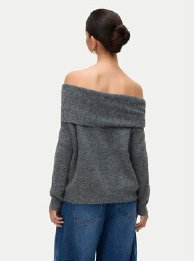 Vero Moda Sweter Lovely 10336698 Szary Regular Fit