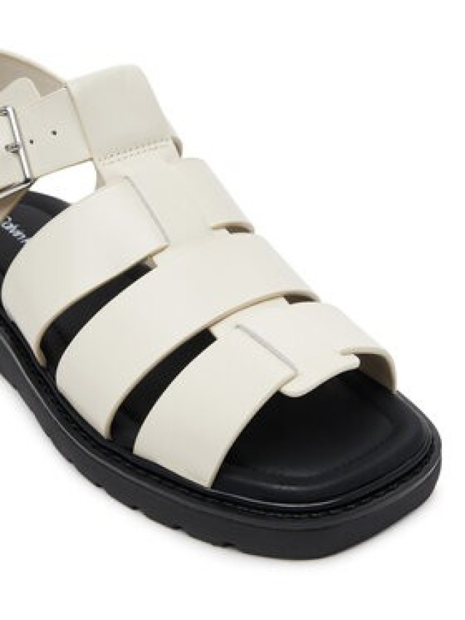 Calvin Klein Jeans Sandały Sq Molded Sdl Fisherman Mg Wn YW0YW01700 Écru