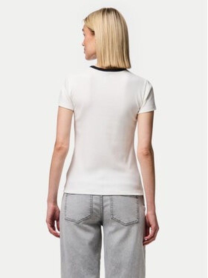 Pieces T-Shirt May 17154483 Biały Slim Fit