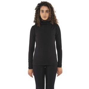 Langärmliges Rollkragen-T-Shirt für Damen mit Leone 1947 Nigdy bez plakietki