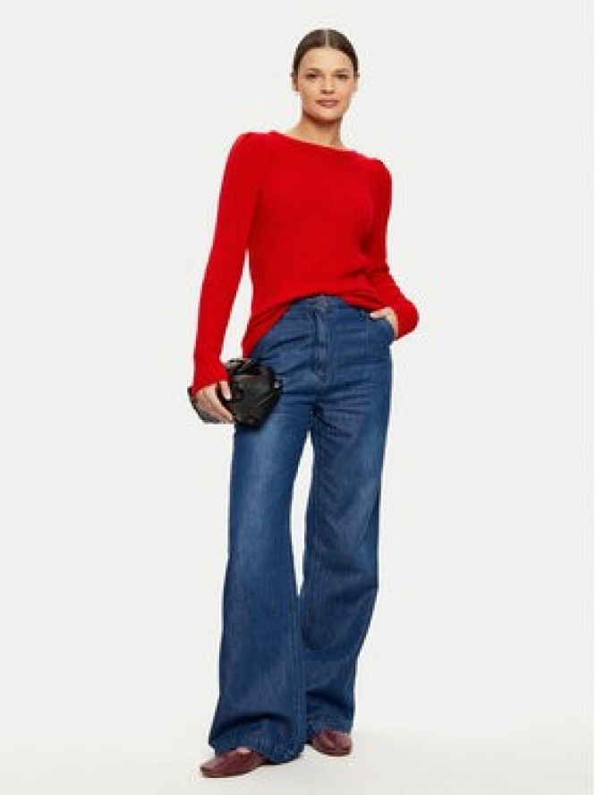 Morgan Sweter 242-MUNCH Czerwony Regular Fit