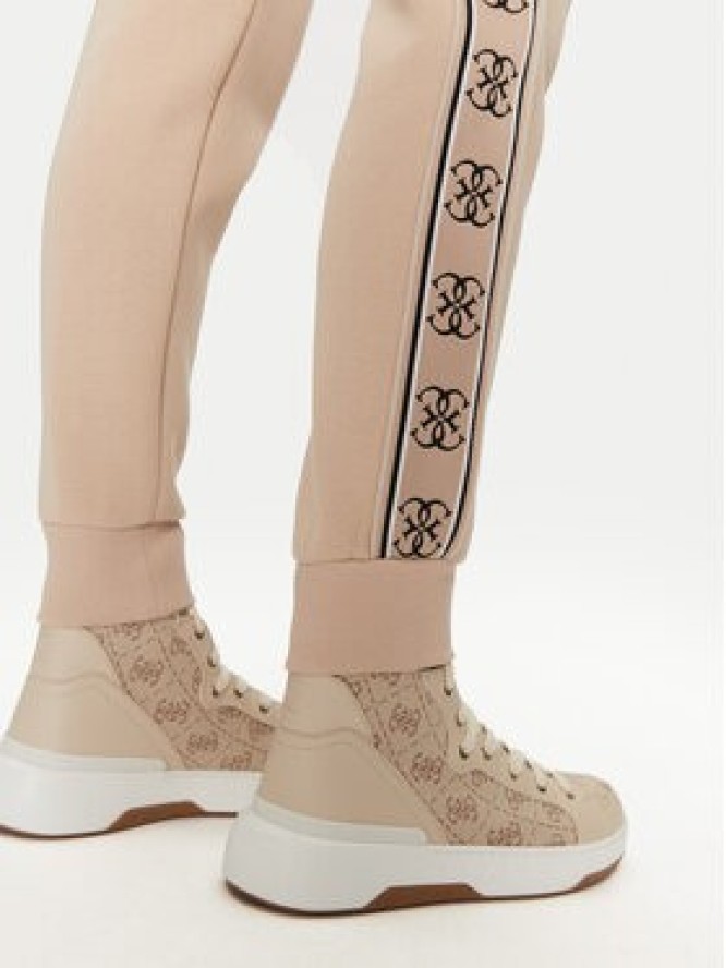 Guess Spodnie dresowe V2YB15 KB3P2 Beżowy Regular Fit