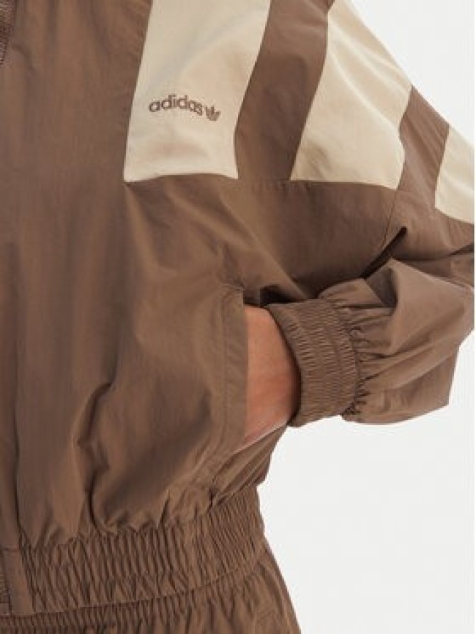 adidas Bluza Blocked Washed KD8787 Brązowy Oversize