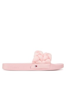 Tommy Jeans Klapki Tjw Braided Slide EN0EN02764 Różowy