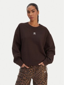 adidas Bluza Essentials KD9120 Brązowy Oversize