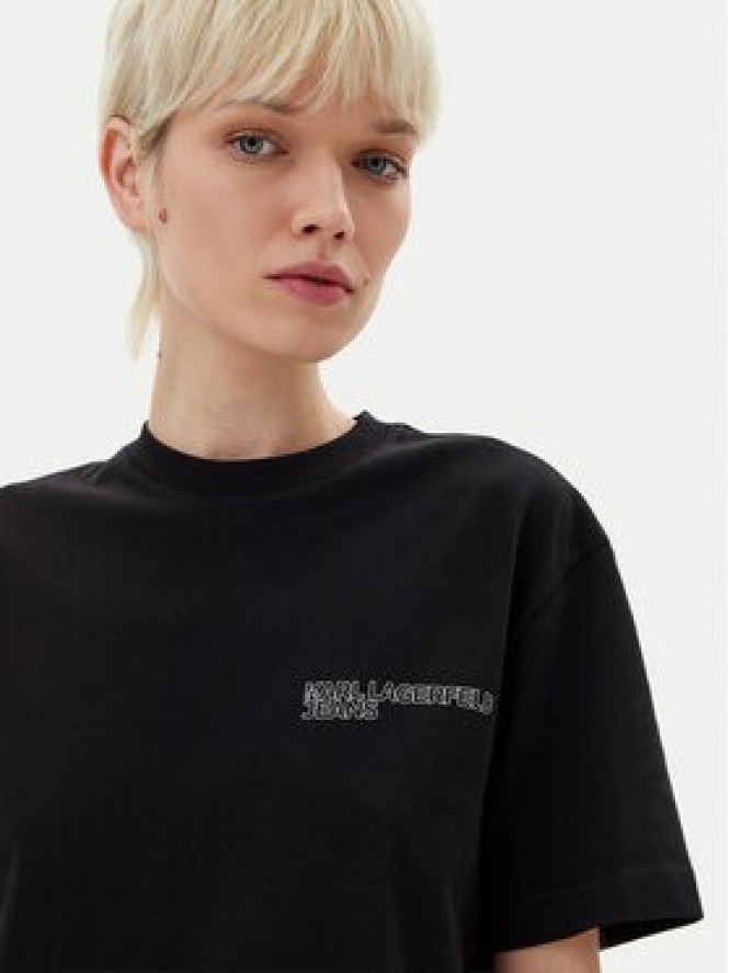 Karl Lagerfeld Jeans Sukienka codzienna A2W13036 Czarny Regular Fit