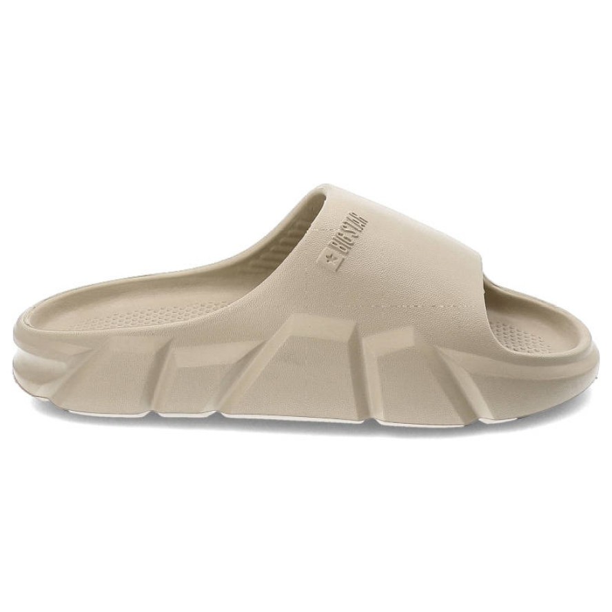 Beżowe Klapki Big Star Wodoodporne Buty Damskie