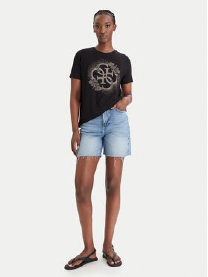 Guess T-Shirt E6GI01 K68D2 Czarny Regular Fit