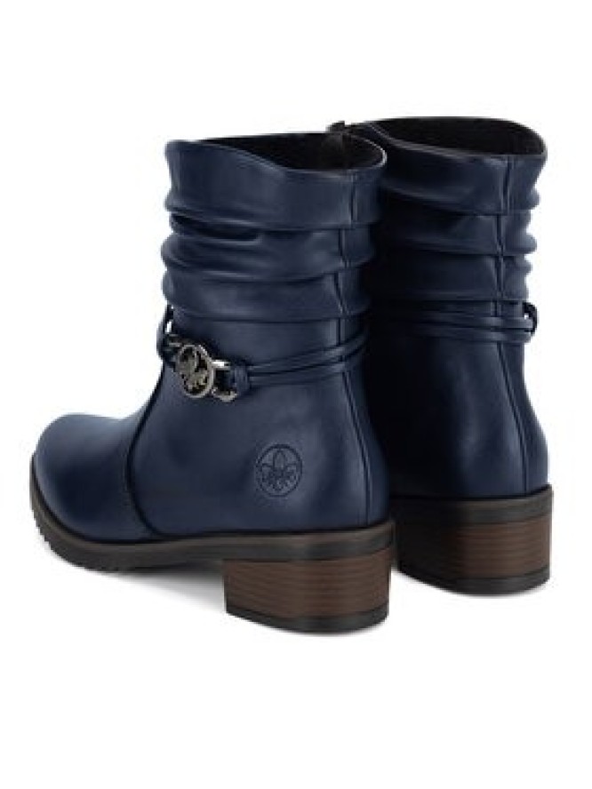 Rieker Botki Y0572-14 Niebieski