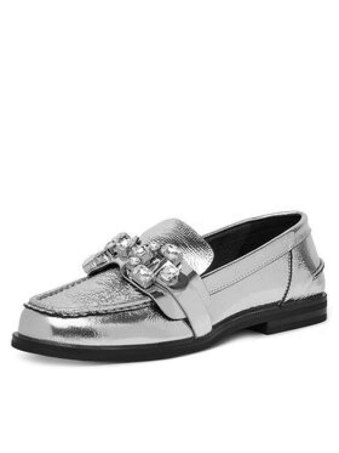 Eva Minge Loafersy AMARYLLIS-V1792B-315 Srebrny