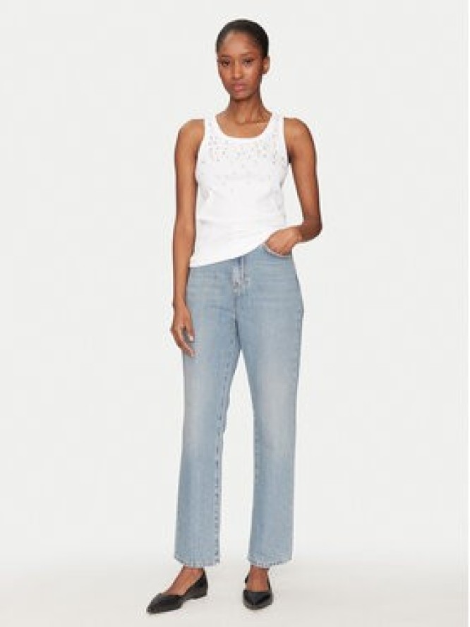 Marella Top Minorca1 2513941154 Biały Slim Fit