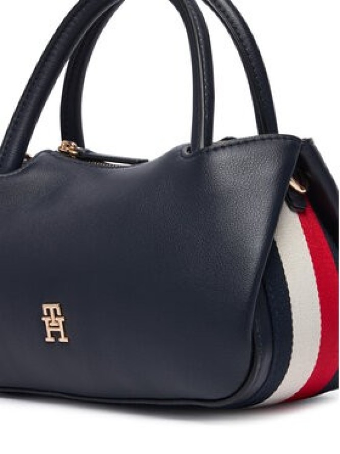 Tommy Hilfiger Torebka Th Logotape Mini Satchel AW0AW18743 Granatowy