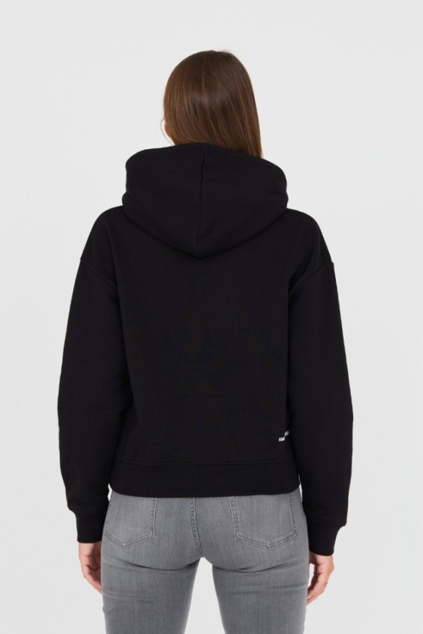 KARL LAGERFELD Czarna damska bluza Ikonik, Rozmiar L