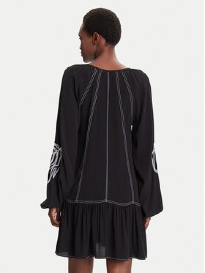 Desigual Sukienka codzienna Silvianegro 25WWVW19 Czarny Loose Fit