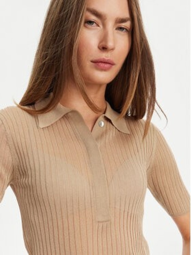 Marella Sweter Torbole 2513361145 Beżowy Slim Fit