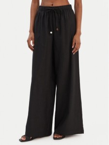 Seafolly Spodnie materiałowe Palermo 55549-PA Czarny Wide Leg
