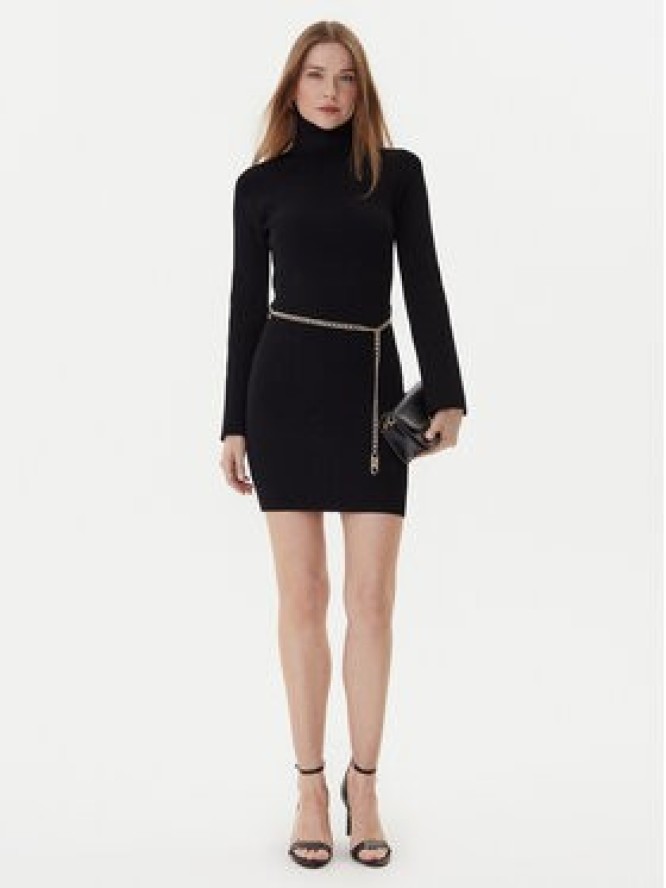 MICHAEL Michael Kors Sukienka dzianinowa MF583C633D Czarny Regular Fit