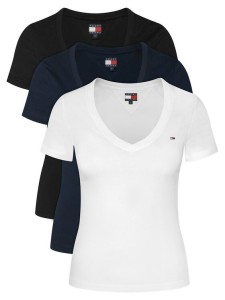 Tommy Jeans Komplet t-shirtów DW0DW23005 Kolorowy Slim Fit