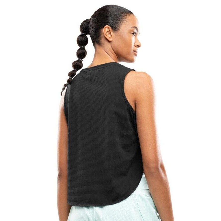 Damska koszulka do biegania bez rękawów Fitness Siroko Seine Black