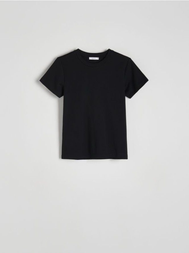 Bawełniany t-shirt - czarny