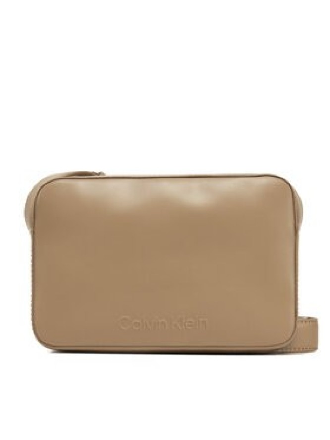 Calvin Klein Torebka Embossed Logo Camera Bag K60K612555 Brązowy