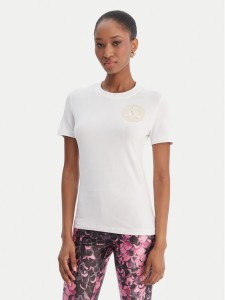 Versace Jeans Couture T-Shirt 80HAHT02 CJ03T Biały Slim Fit