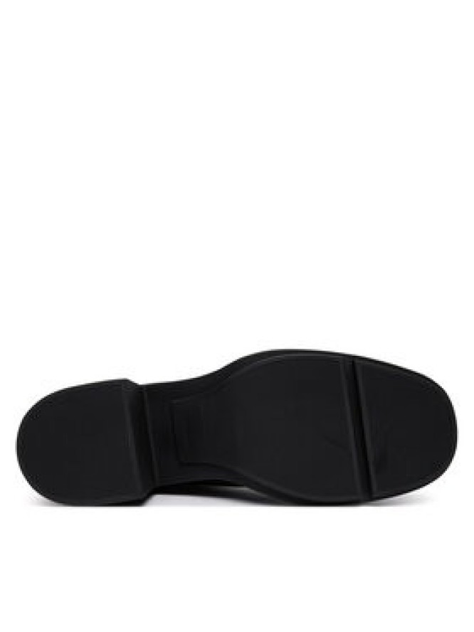 Calvin Klein Botki Block Heel Chelsea Boot Lth HW0HW03694 Brązowy ciemny