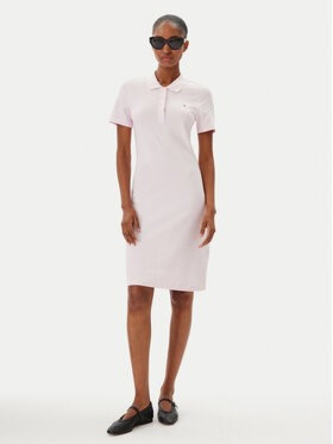 Tommy Hilfiger Sukienka codzienna WW0WW43228 Różowy Slim Fit