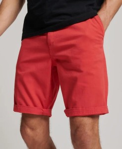 superdry Vintage International Chino Shorts slim fit Cayenne Pink