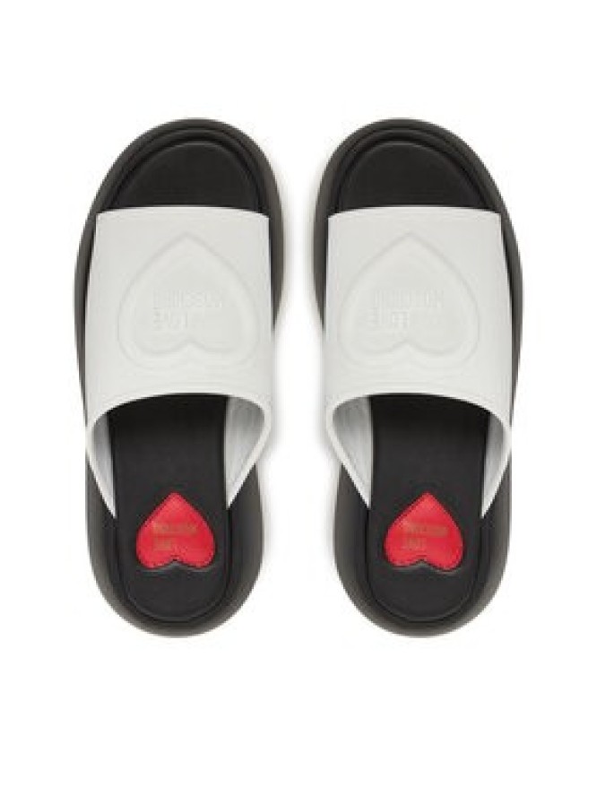 LOVE MOSCHINO Klapki JA28207I0MI40100 Biały