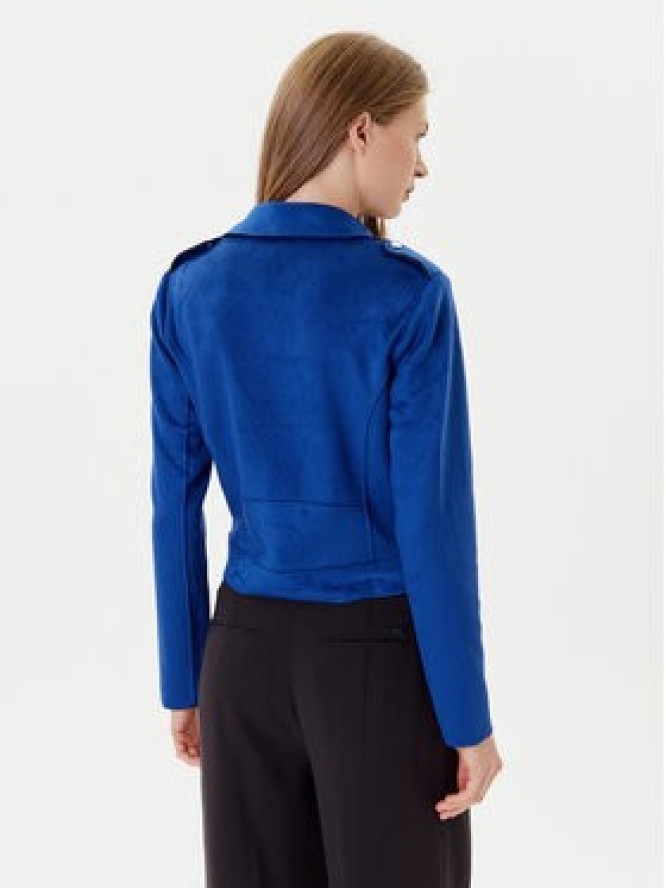 Morgan Kurtka z imitacji skóry 241-GOUSMI Niebieski Regular Fit