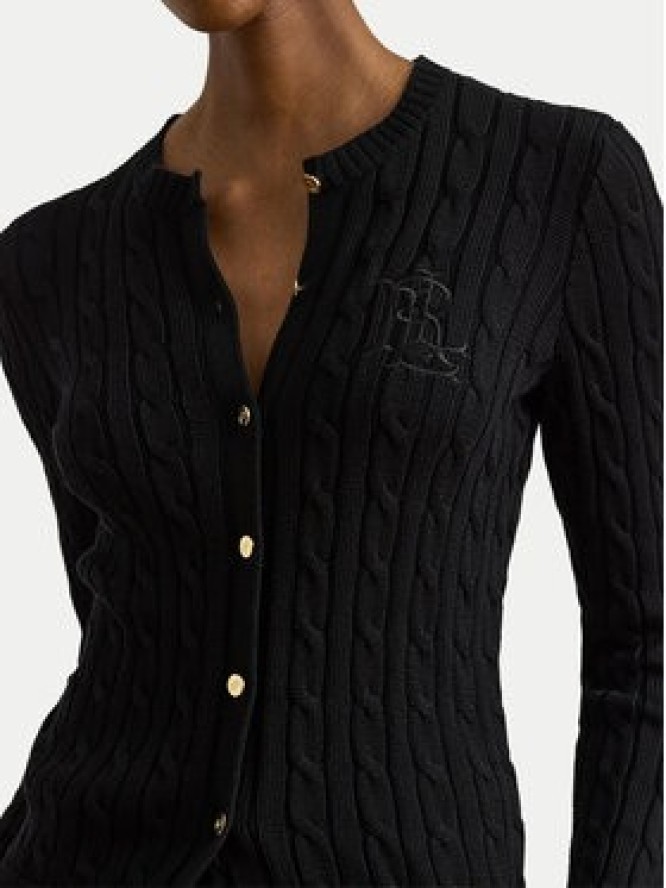 LAUREN RALPH LAUREN Kardigan 200P14040003 Czarny Regular Fit