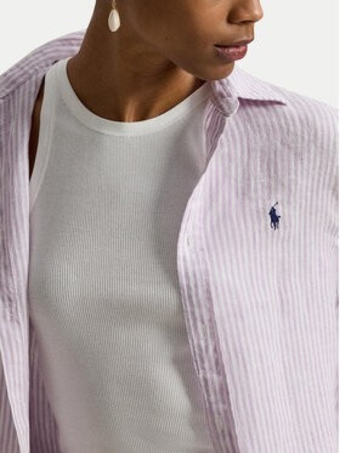 Polo Ralph Lauren Koszula 211A96158006 Fioletowy Classic Fit