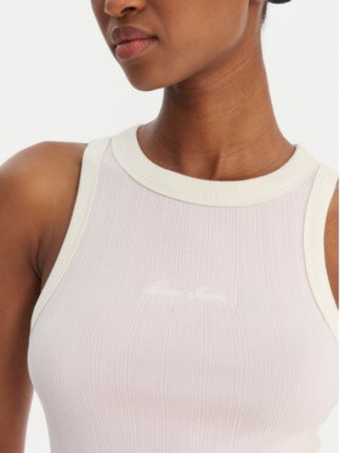 Guess Jeans Top W6GPZ8 KF641 Różowy Slim Fit