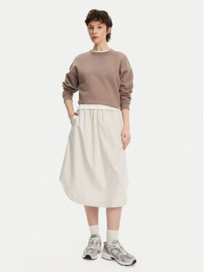 New Balance Spódnica midi WK51551 Szary Regular Fit