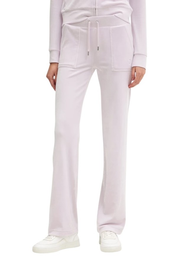 JUICY COUTURE Różowe spodnie dresowe damskie Layla Low Rise, Rozmiar M