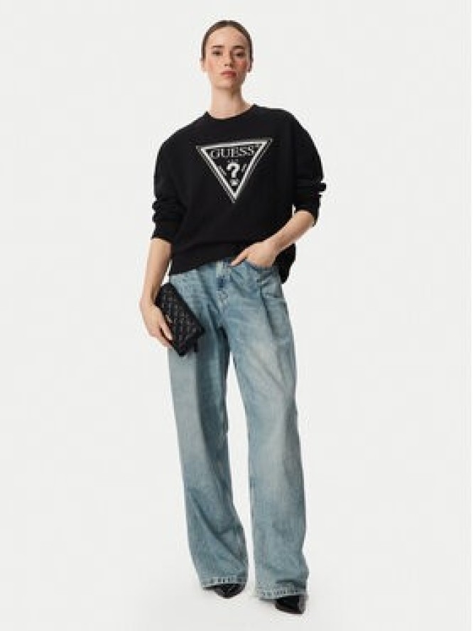 Guess Bluza W6YQ14 K4352 Czarny Relaxed Fit