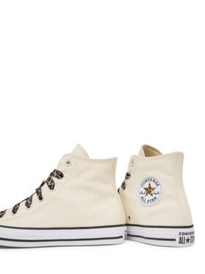 Converse Trampki Chuck Taylor All Star Leopard Laces A19179C Kremowy