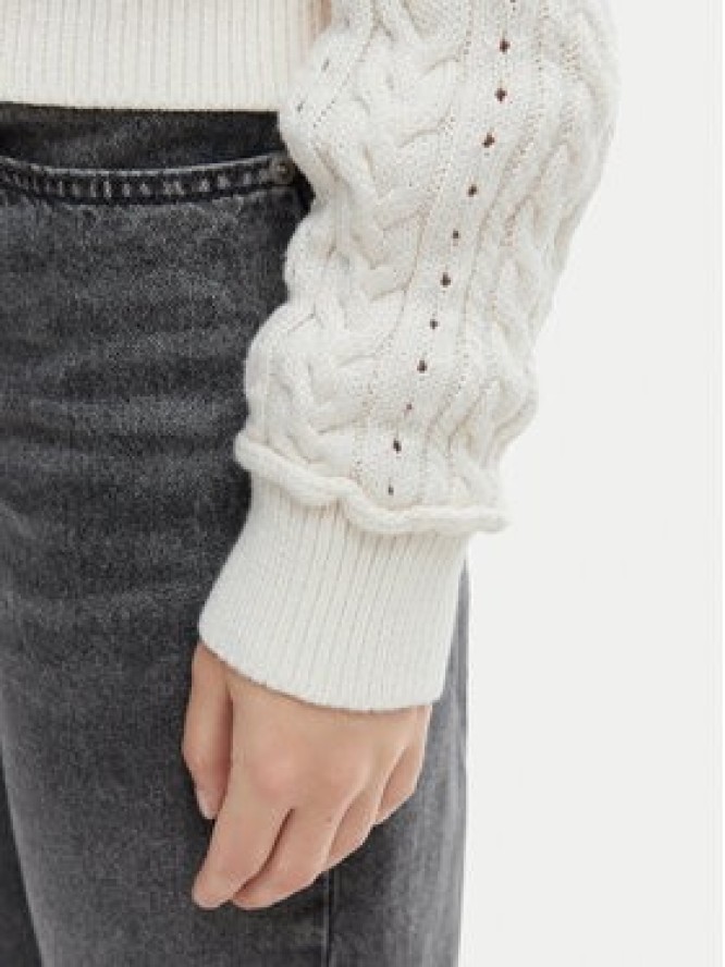 Tommy Jeans Kardigan DW0DW23024 Écru Regular Fit