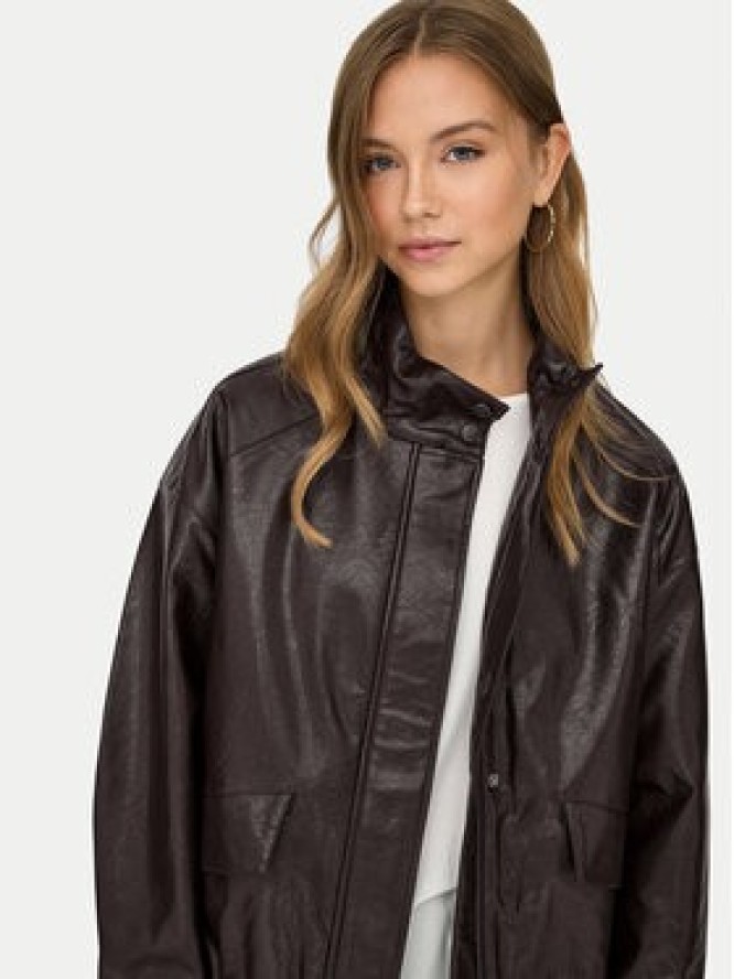 ONLY Kurtka z imitacji skóry Julia 15373024 Brązowy Loose Fit