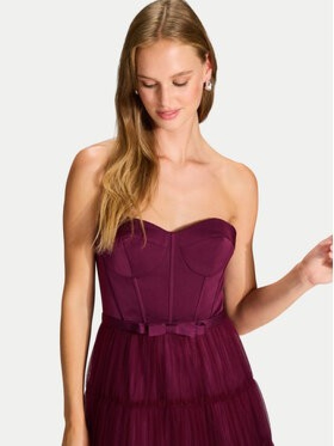 Hey Kyla Sukienka wieczorowa 5AJ009HK Bordowy Regular Fit