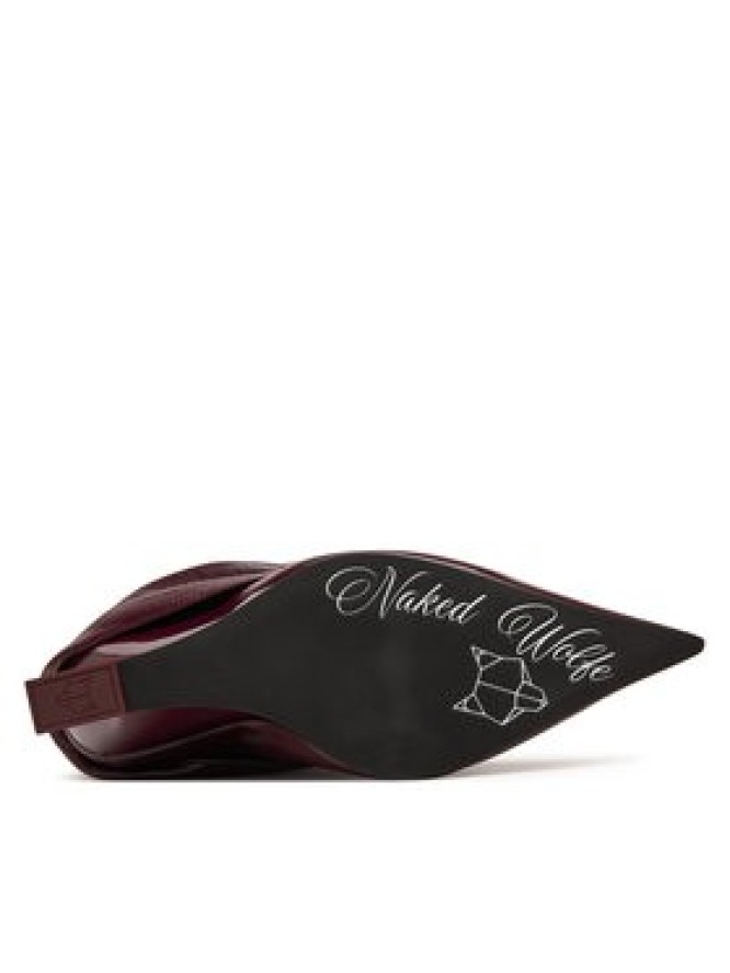 Naked Wolfe Kozaki Stated Bordowy