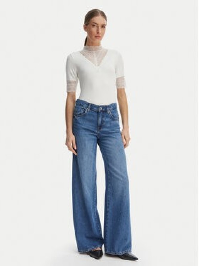 ONLY Bluzka Tilde 15335353 Biały Slim Fit