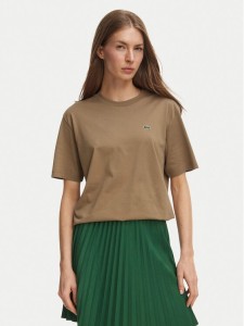 Lacoste T-Shirt TF7215 Brązowy jasny Regular Fit