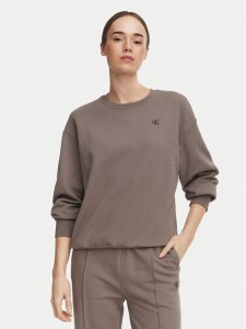 Calvin Klein Jeans Bluza Monogram LV047F223G Beżowy ciemny Regular Fit