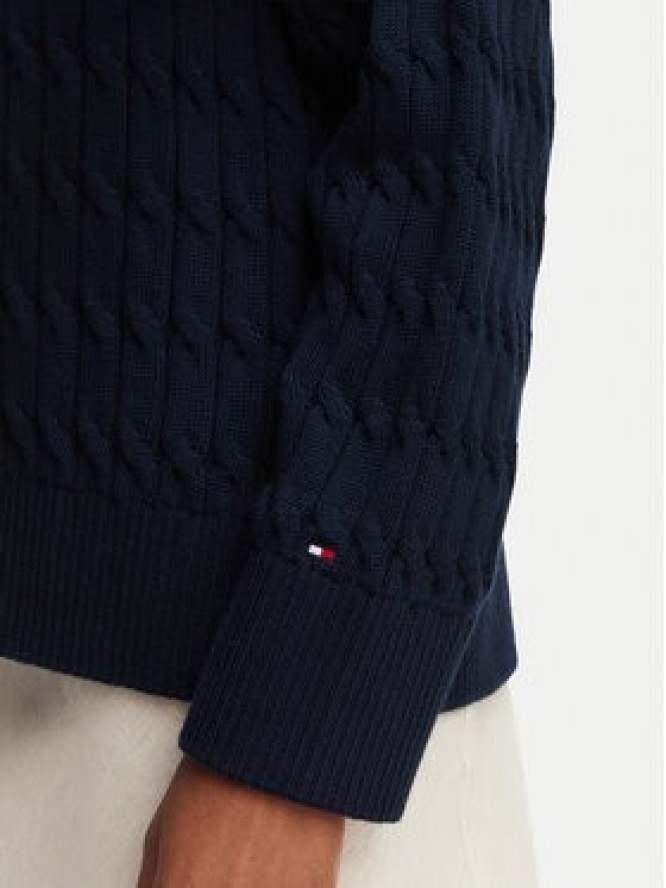 Tommy Hilfiger Kardigan WW0WW50078 Granatowy Relaxed Fit