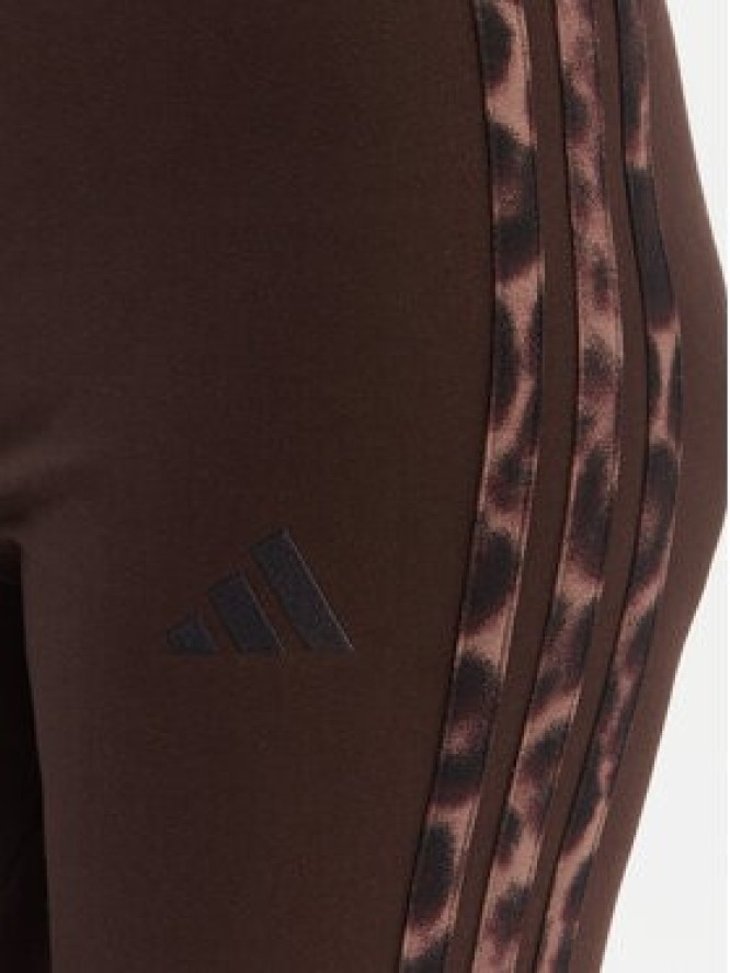 adidas Legginsy Seasonal Essentials Leopard Print KA2793 Brązowy Slim Fit