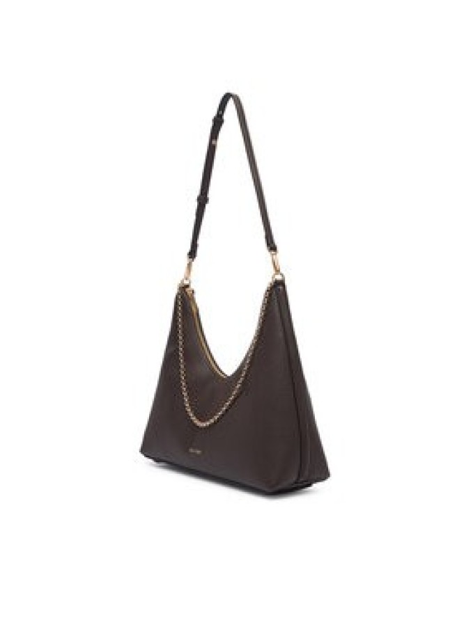 Calvin Klein Torebka Emblem Hw Pebble Shoulder Bag LV04F3495G Brązowy ciemny
